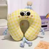 Almohada de Gasa de Burbujas de Verano con Espuma Viscoelástica en Forma de U, Almohada para el Cuello, Almohada de Viaje para Avión, Almohada Cervical, Almohada en Forma de U, Soporte para el Cuello para Coche