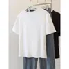 Camiseta Juvenil de Manga Corta Estilo Francés Talla Grande para Mujer, Top Veraniego con Cuello en V Fruncido que Oculta el Vientre y Te Hace Ver Más Delgada