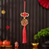 Adorno Auténtico de Calabaza de Cobre de los Cinco Emperadores para Puerta, Decoración de Latón Puro, Protector de Umbral, Cordón Colgante de Nudo Chino, Feng Shui al por Mayor