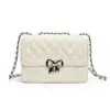 Bolso de cadena de moda con patrón de diamantes para mujer, nuevo modelo de verano 2026, bolso pequeño de un solo hombro cruzado, bolso cuadrado pequeño popular de moda para el día a día