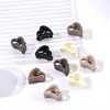 Pinza de Agarre Pequeña de 2.5CM Corazón Torcido Pinza para el Cabello de Mujer Pinza de Agarre para Flequillo Mate Pinza de Tiburón Agarrador de Cabello Tocado Transfronterizo