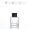 Botella Difusora Cilíndrica de Aromaterapia de Color en Stock, Botella Cuadrada Transparente Esmerilada para Perfume de 100ml, Recargable de 120ml