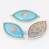 Accesorios para joyería DIY conector de ojos de diablo chapado en oro de cobre puro no se cae taladro no se decolora pulsera