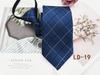 Corbata con cremallera para hombre, formal, de negocios, de 8 cm, fácil de tirar, sin corbata, con rayas rojas y negras.