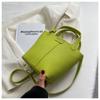 2024 Nuevo Verano Bolso Pequeño de Hombro de Cuero Suave con Textura Estilo Coreano Bolso Cubo de Moda Estilo Dulce Bolso de Hombro Único Cruzado