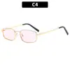 Moda Europea y Americana Nuevas Gafas de Sol Cuadradas de Marco Pequeño Retro Versátiles para Conducir Gafas Anti-UV Modernas para Hombres y Mujeres