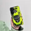 Nueva Funda para Teléfono Móvil S25Ultra A22 Color Plata S24 Cubierta Protectora A13 Coche de Carreras S23Plus Adecuado para Coche Deportivo A16