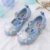 Sandalias de moda para niñas, nuevos zapatos de princesa Aisha, zapatos de tacón alto con cristales plateados, zapatos de exhibición de modelos