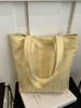 Bolsa de Pano de Nylon Feminina Nova Estilo Coreano Bordada com Letra Bolsa de Mão Estudante Aula Ombro Moda Trabalho Sacola Tote