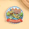 Novo Estilo Amsterdã, Países Baixos Souvenir Turístico Decorativo Ímãs de Resina Magnéticos para Comércio Exterior Atrações Nacionais, Personalizável