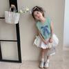 Chal de Verano 2026 para Niñas Tongsen Tongma Nueva Ropa de Verano para Niños Top sin Mangas con Estampado de Moño Ropa Infantil de Moda