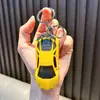 Chaveiro pingente de carro esportivo Huili pingente para bolsa de carro modelo chaveiro liga metálica brinquedo pequeno presente pequeno atacado