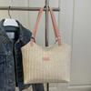 Bolso de Mano Retro Tejido Bolso Tote 2025 Gran Capacidad Bolso de Paja Moda Europea y Americana Nuevo Trendy Casual Bolso de Hombro