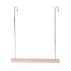 Columpio simple de madera de loro, puente colgante, escaleras
