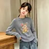Ropa de Felpa de Otoño para Niñas Cálida de Invierno Otoño 2026 Nueva Camiseta Básica de Manga Larga para Niña Casual Cuello Redondo Moderna