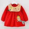 Abrigo para niña, ropa de princesita, delantal estilo occidental, otoño e invierno, ropa para comer para niños, babero impermeable para bebé, anti-suciedad, para arroz