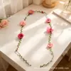 Cortinas de flores artificiales de seda transfronterizas para cumpleaños, bautizo, fiesta, compromiso, propuesta, aniversario de boda, decoraciones de escenas románticas