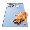Alfombrilla Grande de Silicona para Alimentación de Mascotas, Lavable a Máquina, con Bordes Elevados, Impermeable para Comederos de Gatos y Perros, Alfombrilla Antideslizante para Protección del Suelo