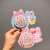 Nuevas pegatinas de uñas de dibujos animados para niños, patrón de flores tridimensional 3D, para usar en las uñas de niña, pegamento de gelatina, pieza de uña extraíble