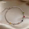 Pulsera redonda de circón, sensación de alta gama, lujo ligero, nicho, versátil, fresca y simple, estilo vacacional de verano, joyería para mujer