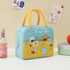 Nueva Bolsa Creativa para Lonchera para Estudiantes de Primaria, Correa de Bolsa Engrosada, Lonchera de Mano para Trabajadores de Oficina, Caja Bento, Aislada, Papel de Aluminio Engrosado