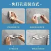 Portarrollos de Papel de Cocina de Acero Inoxidable Negro Transfronterizo, Portarrollos de Cocina sin Taladro, Estante de Almacenamiento para Baño, Toallero, Portarrollos de Papel Higiénico