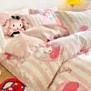 Juego de Cuatro Piezas de Algodón Congelado Sábana para Cama de Niña Juego de Tres Piezas para Niños Ropa de Cama de Algodón 3D Princesa Aisha