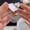 Pendientes: Pendientes Étnicos con Borlas, Elegantes y Únicos, Pendientes de Aro de Alta Gama con Borlas, Nuevo Estilo de Nicho