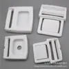 Sandálias de Fivela Direto da Fábrica 2cm Fivela Material Plástico Trava Quadrada Inserção Ponto Preto Branco Fivela Fina
