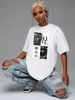 Camiseta de Manga Corta de Algodón Puro con Estampado Popular, Diseño de Nicho Retro Moderno, Tops Casuales para Mujer