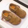 Zapatos de Cuero para Niñas Estilo Coreano Suela Suave Estilo Británico 2026 Primavera/Otoño Nuevos Mary Jane Zapatos Pequeños de Cuero Retro Planos Zapatos de Vestir