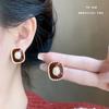 Pendientes Festivos Rojos de Año Nuevo para Mujer Pendientes de Temperamento de Alta Gama Nuevos Pendientes Calientes de Otoño e Invierno Pendientes de Boda de Año Nuevo