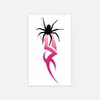 Adesivos de Tatuagem Lâmina de Aranha Estilo Escuro, Adesivos de Tatuagem de Alto Valor e Estilo Europeu e Americano Ousado, Novos Produtos Transfronteiriços