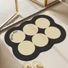 Alfombra de Piso de Baño Absorbente Alfombra de Pie para Puerta de Baño Inodoro Juego de Alfombras para Inodoro Doméstico Barro de Diatomeas