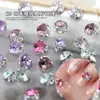 Atacado de Strass Quadrados de 6mm para Decorações de Nail Art, Acessórios de Unha Não Colados, Strass para Unhas
