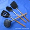P-015X Cabo de Madeira de Acácia Utensílios de Cozinha de Nylon Pá de Bolo Pá de Pão Espátula Pá Furada