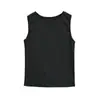 Atuendo de chica atractiva: Camiseta sin mangas gris para mujer, verano, con diseño de espalda hueca, corte ajustado, sin mangas, súper elegante, perfecta como capa base