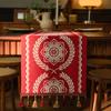 Ambiente Navideño Transfronterizo de Nuevo Estilo Banderín de Mesa Navideño de Alto Nivel Jacquard Banderín de Té Decoración Festiva para Mueble de TV Mesa de Comedor