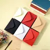 Amazon Transfronterizo En Stock Sobres de Papel Kraft Tarjetas de Felicitación Lisas Personalizadas Impresas con Logo Tarjetas de Invitación Selladas Manuscritas