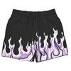 Pantalones Cortos Deportivos de Fitness para Correr de Secado Rápido con Estampado de Llama de Marca de Moda para Hombre