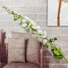 Nuevo Single Delphinium Boda Hotel Auditorio Guía de Carretera Floral Hogar Decoración Suave Flor Falsa Jacinto Arreglo Floral