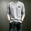 Camiseta de marca de moda, manga larga de otoño, estilo urbano, camiseta retro, nueva moda, estilo americano, peso pesado, camiseta de marca de moda, capa base
