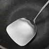 Espátula de Aço Inoxidável com Cabo Longo 316 Selecionada Cuidadosamente Espátula para Wok Colher para Mexer em Panela Antiaderente Concha para Sopa Conjunto de Utensílios de Cozinha Domésticos