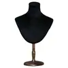Prop de Modelo de Radiografía de Tórax Collar con Alfiler Soporte de Exhibición de Joyería para Bufanda Base de Madera Maciza Maniquí de Tórax