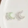 Nuevo Colgante de Aleación Microincrustado Accesorios para Joyería DIY Pulsera Collar Colgante de Joyería Estrella Luna Venta al por Mayor