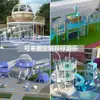 Equipo de Diversión al Aire Libre No Eléctrico, Instalaciones Grandes para Guarderías, Parques Escénicos Interiores y Exteriores, Toboganes de Acero Inoxidable