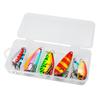 Juego de cucharas de color de exportación, tipo Luya, con lentejuelas, placa de hierro de metal, balancín, boca de caballo, cebo de pesca, cebo falso, cebo duro.