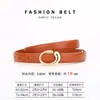 Cinturón de Cuero Genuino para Mujer, Accesorio Decorativo Versátil, Cinturón de Mujer, Moda de Alta Gama, Estilo para el Trabajo, Pantalones Casuales de Vestir para Mujer