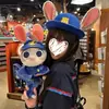 Sombrero Judy Sombrero de Bombín de Conejo Ciudad Animal Oficial de Policía Sombrero Judy Accesorios para la Cabeza de Niños Diadema para el Cabello de Adulto Sombrero