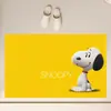 Novo tapete de banheiro de terra de diatomáceas do Snoopy, design de desenho animado, absorvente, antiderrapante e durável para uso em frente ao vaso sanitário, resistente à sujeira e ao desgaste